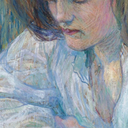 La Lettrice Henri de Toulouse-Lautrec htl54 quadro stampato su tela