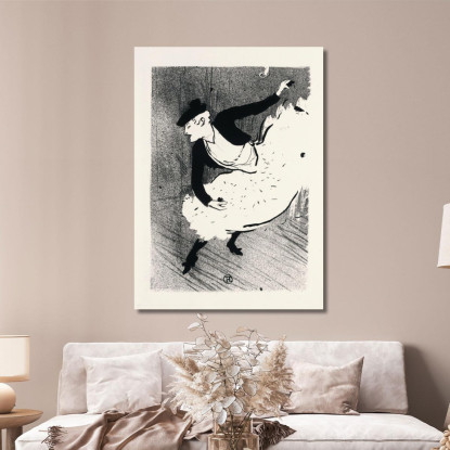 Il Caffè-Concerto Henri de Toulouse-Lautrec htl57 quadro stampato su tela