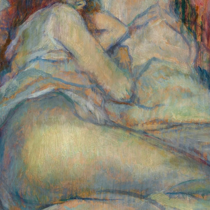 Il Letto Henri de Toulouse-Lautrec htl59 quadro stampato su tela
