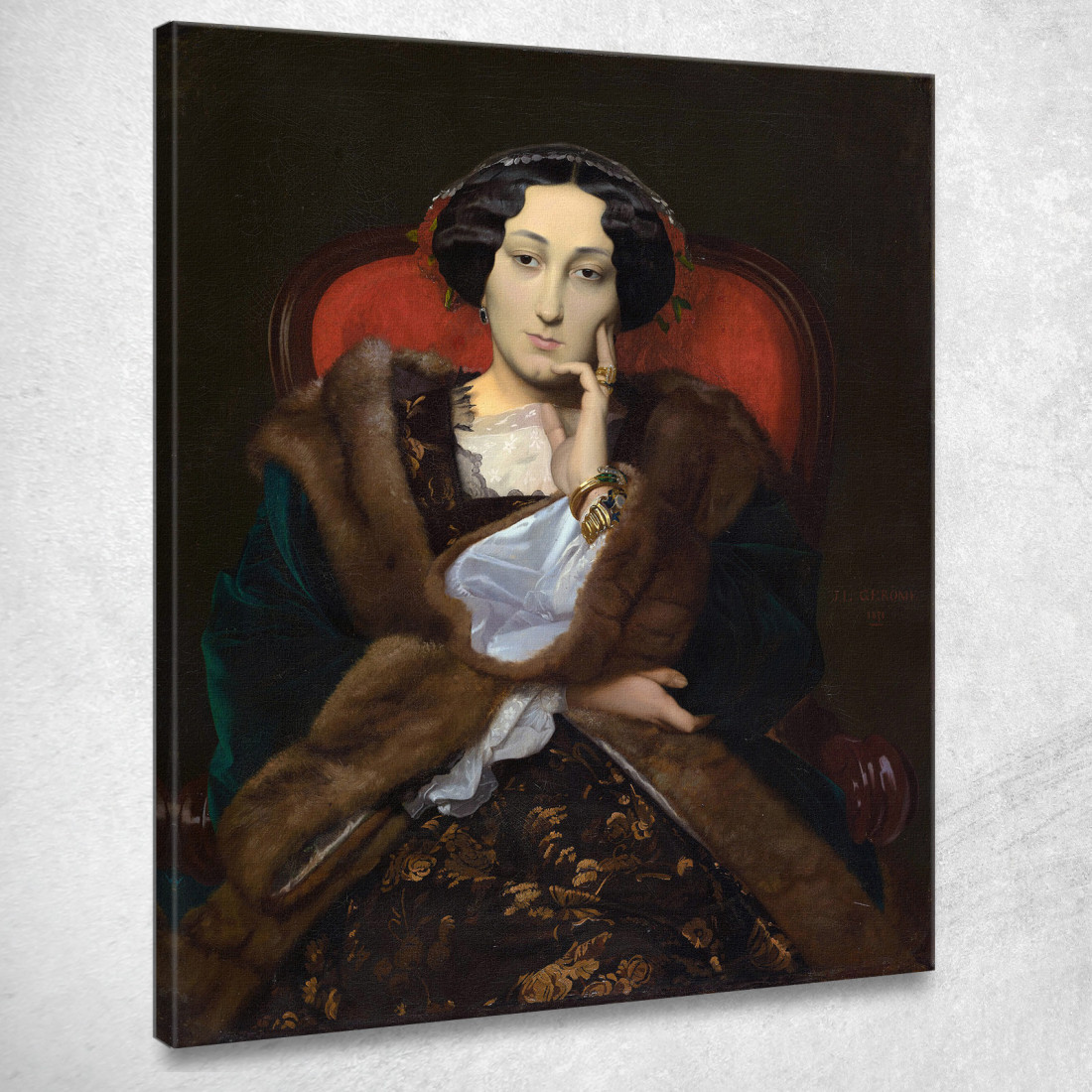 Ritratto Di Una Donna Jean-Léon Gérôme jlg98 quadro stampato su tela