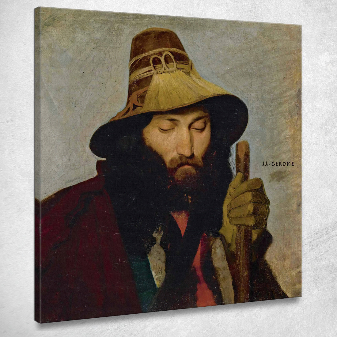 Ritratto Di Un Uomo Italiano Jean-Léon Gérôme jlg99 quadro stampato su tela