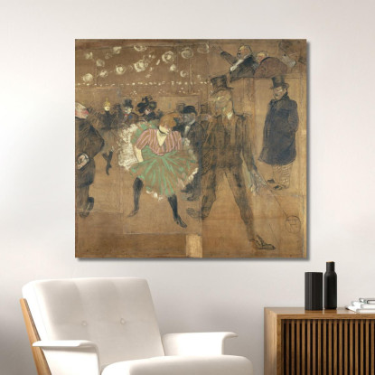 Pannelli Per Il Baraccone Di La Goulue Alla Foire Du Trône A Parigi Henri de Toulouse-Lautrec htl80 quadro stampato su tela