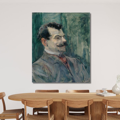 Ritratto Di André Rivoire Henri de Toulouse-Lautrec htl81 quadro stampato su tela