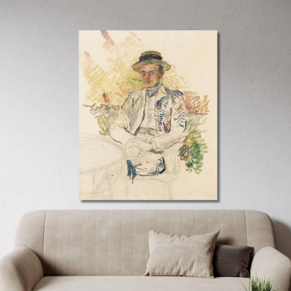 Ritratto Di Louis Pascal Henri de Toulouse-Lautrec htl83 quadro stampato su tela