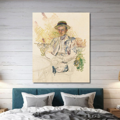 Ritratto Di Louis Pascal Henri de Toulouse-Lautrec htl83 quadro stampato su tela