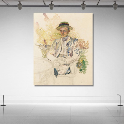 Ritratto Di Louis Pascal Henri de Toulouse-Lautrec htl83 quadro stampato su tela