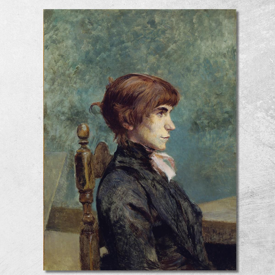 Ritratto Di Jeanne Wenz Henri de Toulouse-Lautrec htl85 quadro stampato su tela