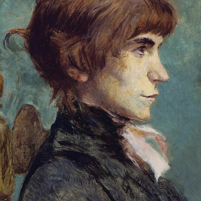 Ritratto Di Jeanne Wenz Henri de Toulouse-Lautrec htl85 quadro stampato su tela