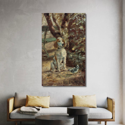 Il Cane Dell'Artista Flèche Henri de Toulouse-Lautrec htl92 quadro stampato su tela