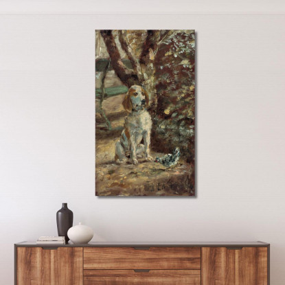 Il Cane Dell'Artista Flèche Henri de Toulouse-Lautrec htl92 quadro stampato su tela
