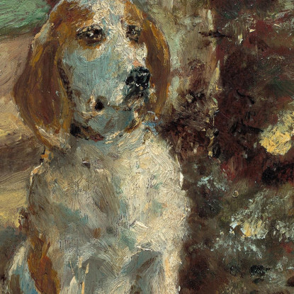 Il Cane Dell'Artista Flèche Henri de Toulouse-Lautrec htl92 quadro stampato su tela