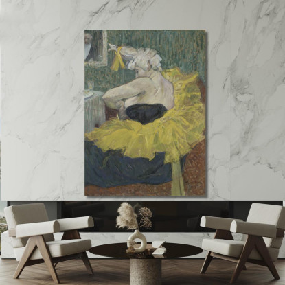 Il Clown Cha-U-Kao Henri de Toulouse-Lautrec htl93 quadro stampato su tela