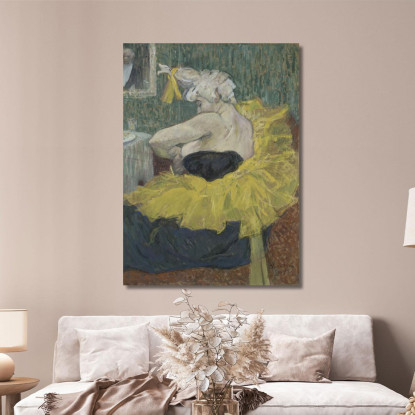 Il Clown Cha-U-Kao Henri de Toulouse-Lautrec htl93 quadro stampato su tela