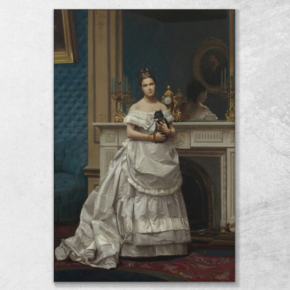 Ritratto Di Marie Anne D'Escoubleau De Sourdis Jean-Léon Gérôme jlg102 quadro stampato su tela
