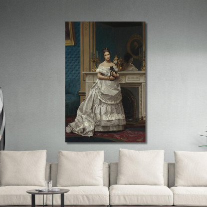 Ritratto Di Marie Anne D'Escoubleau De Sourdis Jean-Léon Gérôme jlg102 quadro stampato su tela