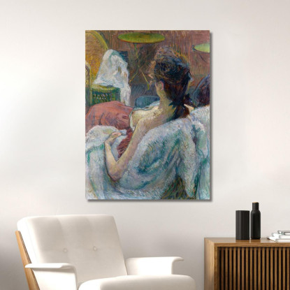La Modella A Riposo Henri de Toulouse-Lautrec htl101 quadro stampato su tela