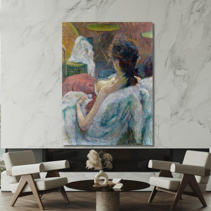 La Modella A Riposo Henri de Toulouse-Lautrec htl101 quadro stampato su tela