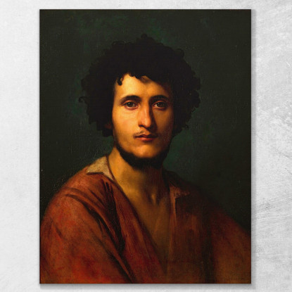 Portrait Study Of Giacomo Orlandi Di Subiaco Jean-Léon Gérôme jlg103 quadro stampato su tela