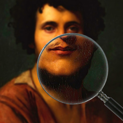 Portrait Study Of Giacomo Orlandi Di Subiaco Jean-Léon Gérôme jlg103 quadro stampato su tela