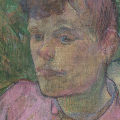 Donna Nel Giardino Di Monsieur Forest Henri de Toulouse-Lautrec htl112 quadro stampato su tela