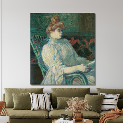 Madame Marthe X - Bordeaux Henri de Toulouse-Lautrec htl116 quadro stampato su tela