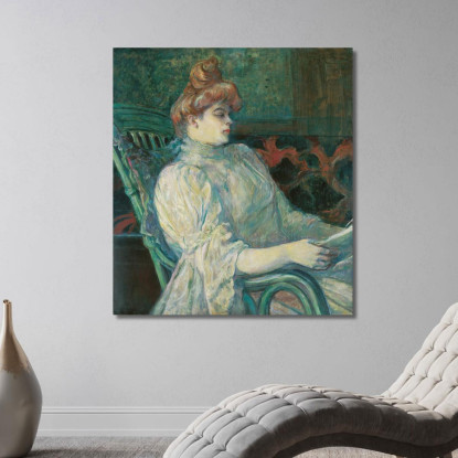 Madame Marthe X - Bordeaux Henri de Toulouse-Lautrec htl116 quadro stampato su tela