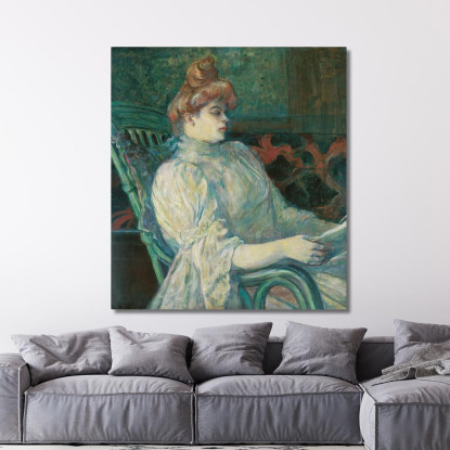 Madame Marthe X - Bordeaux Henri de Toulouse-Lautrec htl116 quadro stampato su tela
