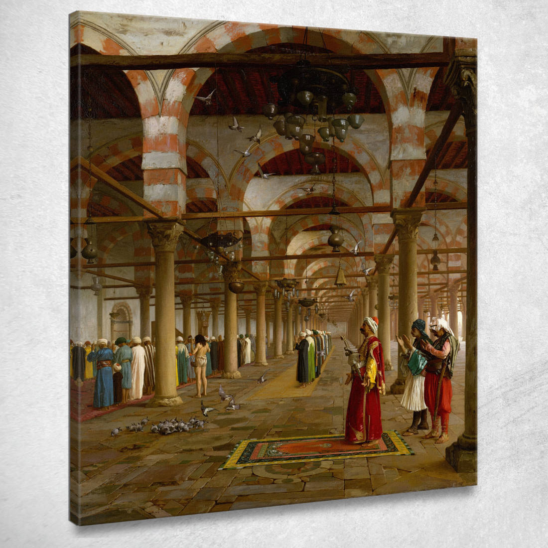 Preghiera Nella Moschea Jean-Léon Gérôme jlg105 quadro stampato su tela