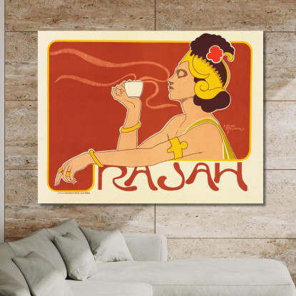 Café Rajah Henri Georges Meunier hgm4 quadro stampato su tela