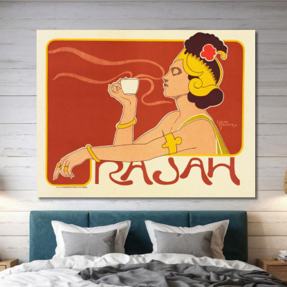 Café Rajah Henri Georges Meunier hgm4 quadro stampato su tela