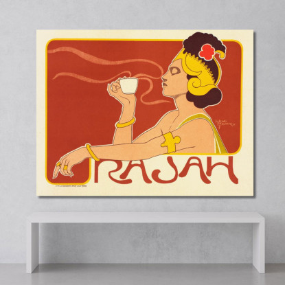 Café Rajah Henri Georges Meunier hgm4 quadro stampato su tela