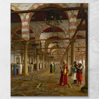 Preghiera Nella Moschea Jean-Léon Gérôme jlg105 quadro stampato su tela