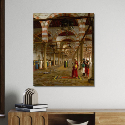 Preghiera Nella Moschea Jean-Léon Gérôme jlg105 quadro stampato su tela