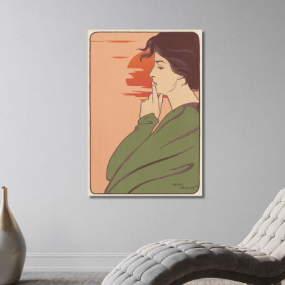 L'Ora Del Silenzio Henri Georges Meunier hgm11 quadro stampato su tela
