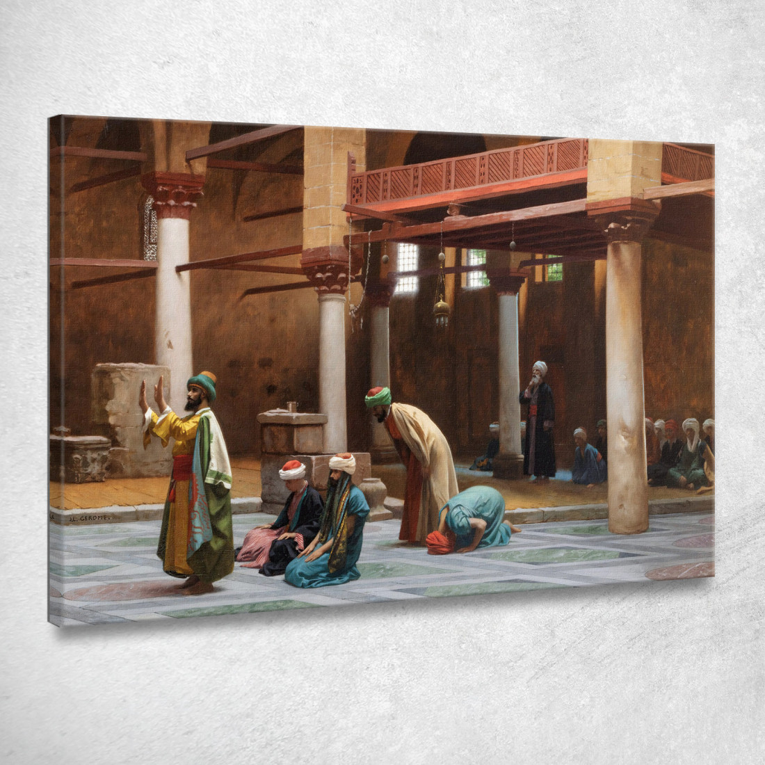 Preghiere Nella Moschea Jean-Léon Gérôme jlg106 quadro stampato su tela