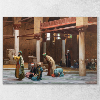 Preghiere Nella Moschea Jean-Léon Gérôme jlg106 quadro stampato su tela