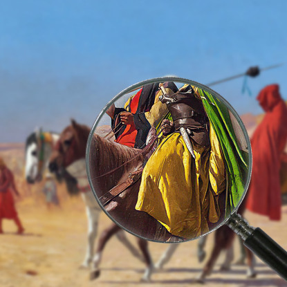 Cavalieri Che Attraversano Il Deserto Jean-Léon Gérôme jlg115 quadro stampato su tela