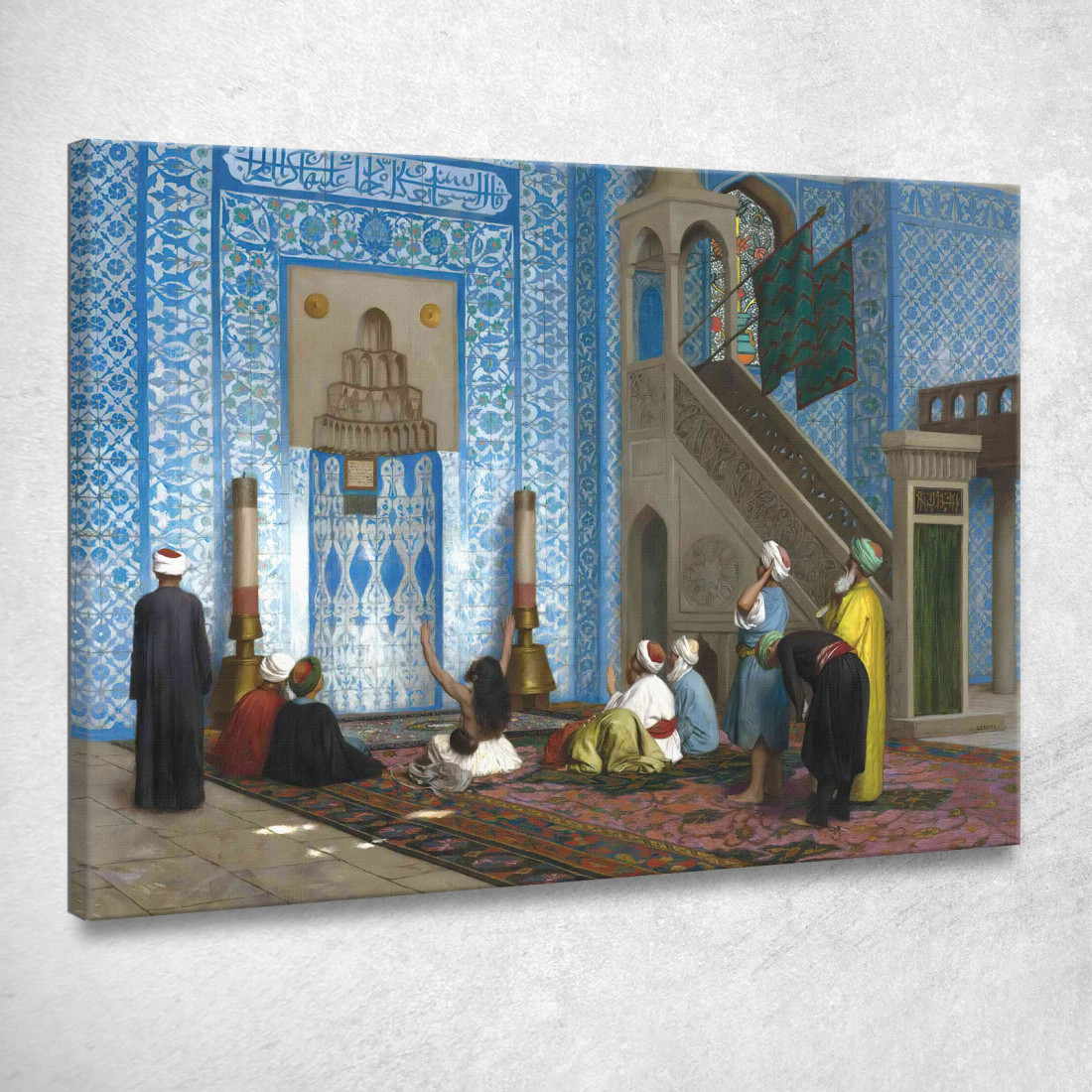 Moschea Rüstem Pascià Istanbul Jean-Léon Gérôme jlg117 quadro stampato su tela