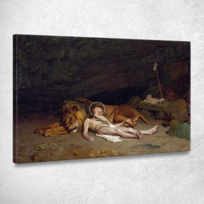San Girolamo Jean-Léon Gérôme jlg118 quadro stampato su tela