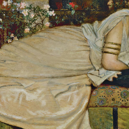 Una Dama In Un Interno Classico John Atkinson Grimshaw jag4 quadro stampato su tela