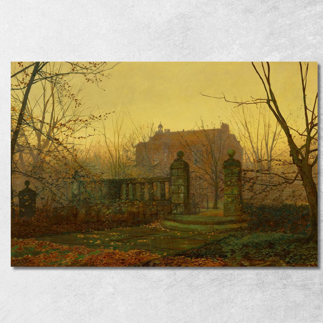Mattina D'Autunno John Atkinson Grimshaw jag21 quadro stampato su tela