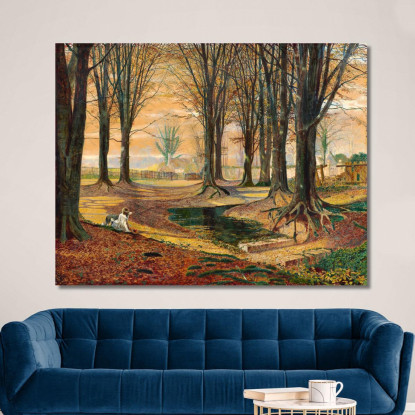 Bosco Di Faggi John Atkinson Grimshaw jag22 quadro stampato su tela
