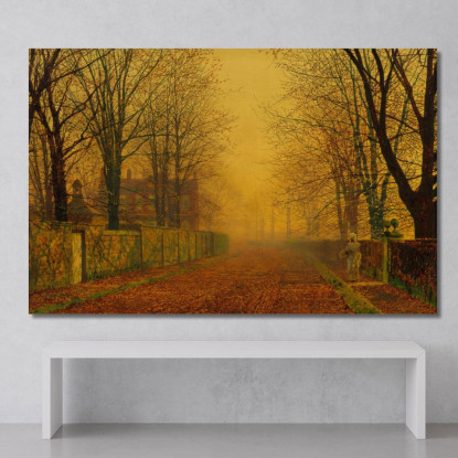 Bagliore Della Sera John Atkinson Grimshaw jag27 quadro stampato su tela