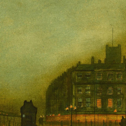 I Moli Di Liverpool John Atkinson Grimshaw jag39 quadro stampato su tela