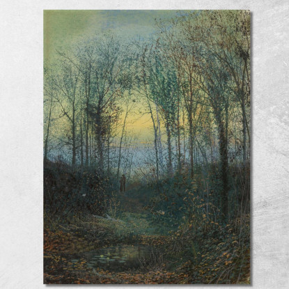 Amanti In Un Bosco John Atkinson Grimshaw jag41 quadro stampato su tela