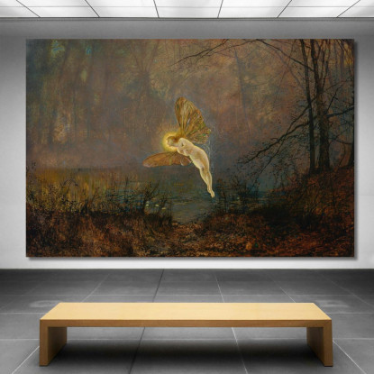 Notte Di Mezza Estate O Iris John Atkinson Grimshaw jag43 quadro stampato su tela