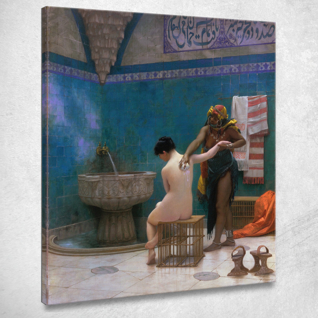Il Bagno Jean-Léon Gérôme jlg124 quadro stampato su tela