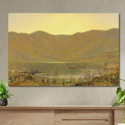 Sole Al Tramonto – La Dimora Dell'Airone John Atkinson Grimshaw jag68 quadro stampato su tela