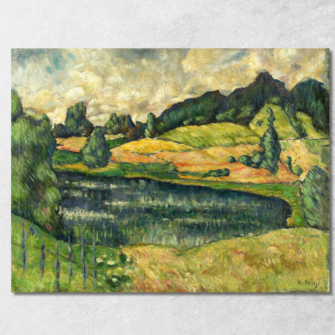 Paesaggio Estone Konrad Mägi kmg6 quadro stampato su tela