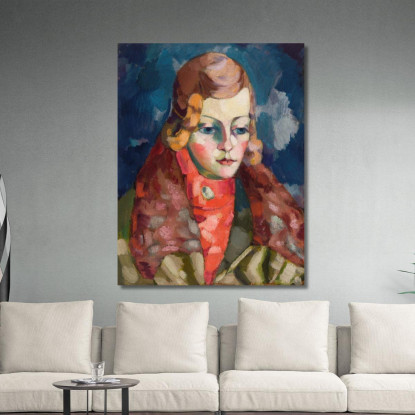 Ritratto Di Donna 2 Konrad Mägi kmg17 quadro stampato su tela
